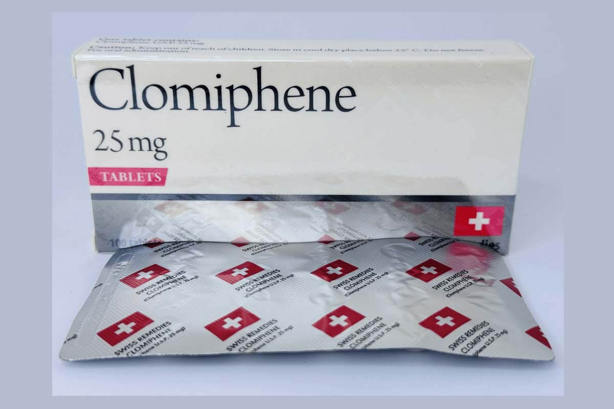 Clomiphene citrate with prescription-required label